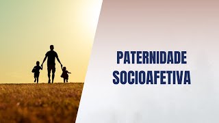 Paternidade socioafetiva [upl. by Ettelracs]