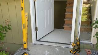 Jeld Wen Front Door Installation  Really crappy products and craftsmanship PART 1 [upl. by Nalak]