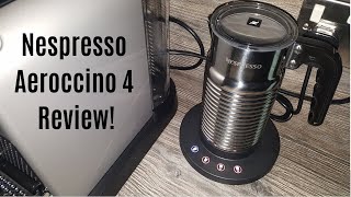 Nespresso Aeroccino 4 Milk Frother Review  Worth upgrading from the Aeroccino 3 [upl. by Winonah]