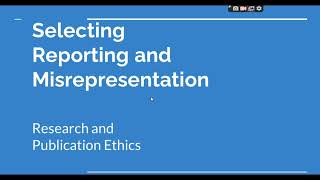 Selective Reporting and Misrepresentation of data Research and Publication ethics Phd coursework [upl. by Nylavad]