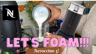 How To Foam Milk With Aeroccino 3 Make Coffee With Foam Tips amp Tricks  Easy Foamed Latte Recipe [upl. by Ayaj]