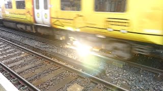 Merseyrail 507 009 making arcs at Birkdale station [upl. by Luciano142]